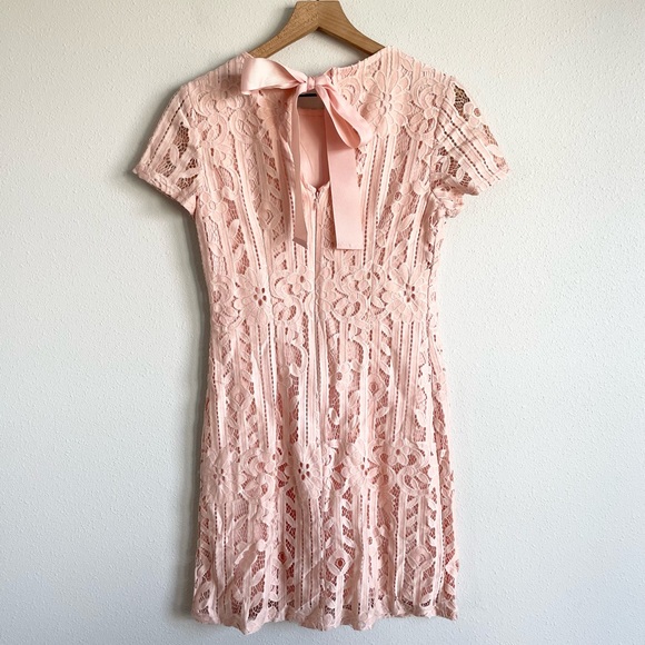 Julia Jordan Pink Lace Dress Size 4 - Picture 7 of 11